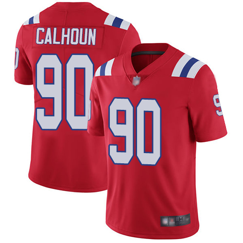 New England Patriots Football #90 Vapor Limited Red Men Shilique Calhoun Alternate NFL Jersey->new england patriots->NFL Jersey